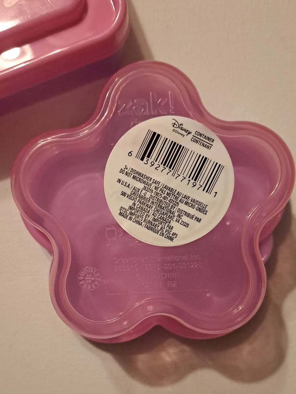 NWT Bundle of 2 ZAK Disney Princess Pink & Purple Snack & Sandwhich Containers